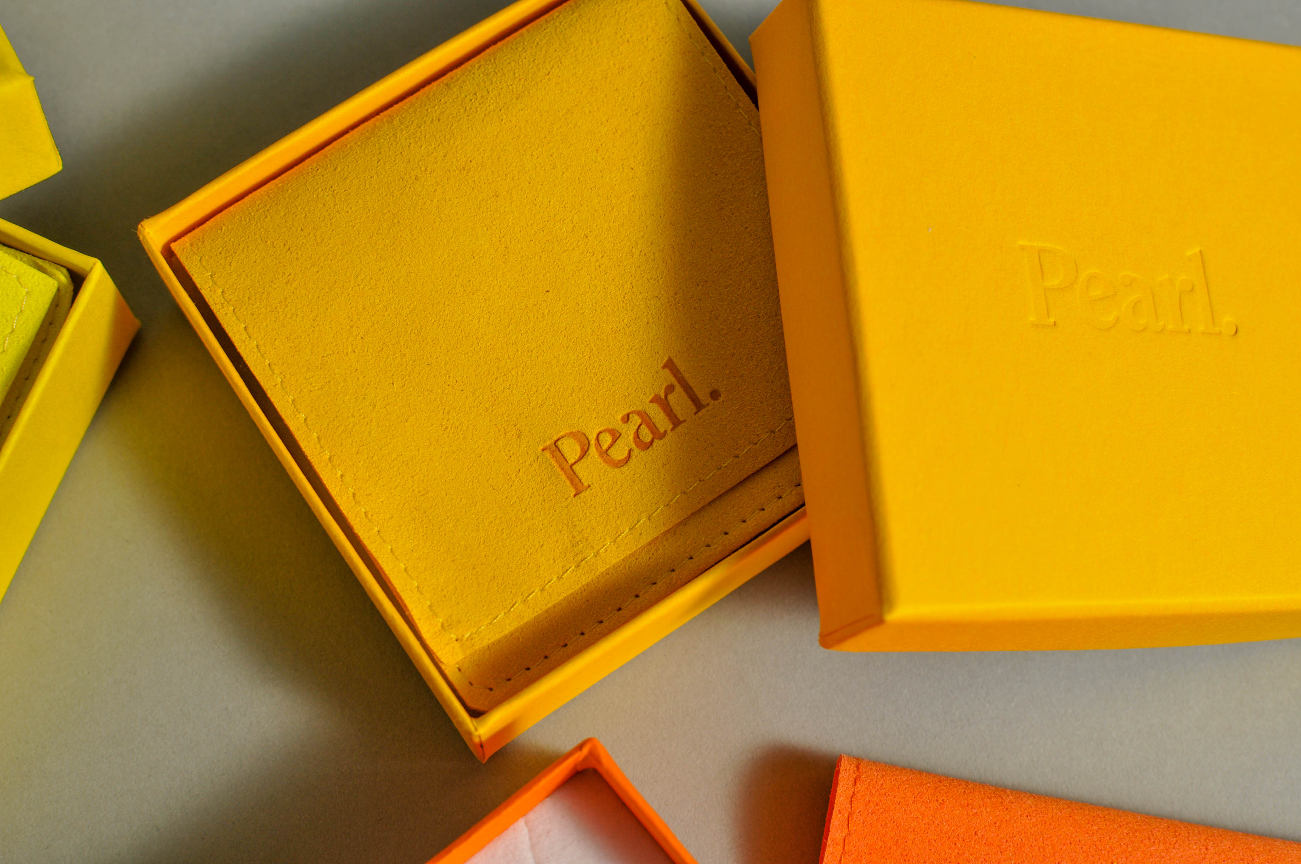 Lid Box Jewelry Earring Card Board Box White Insert Jewelry Pouch Envelope Suede Square Microfiber 