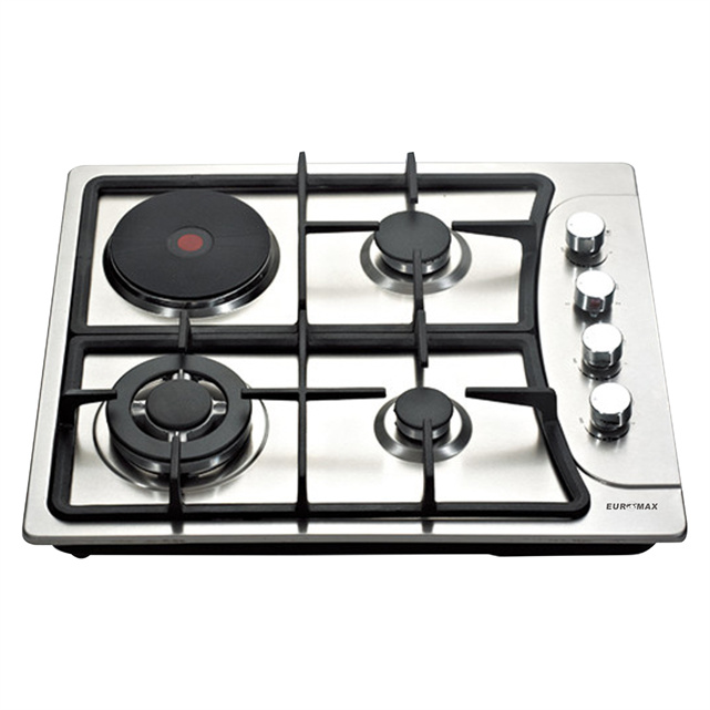 2022 Advanced Technology Glass Home Appliance Built-in Stainless Steel Gas Hob With 4 Burner 
