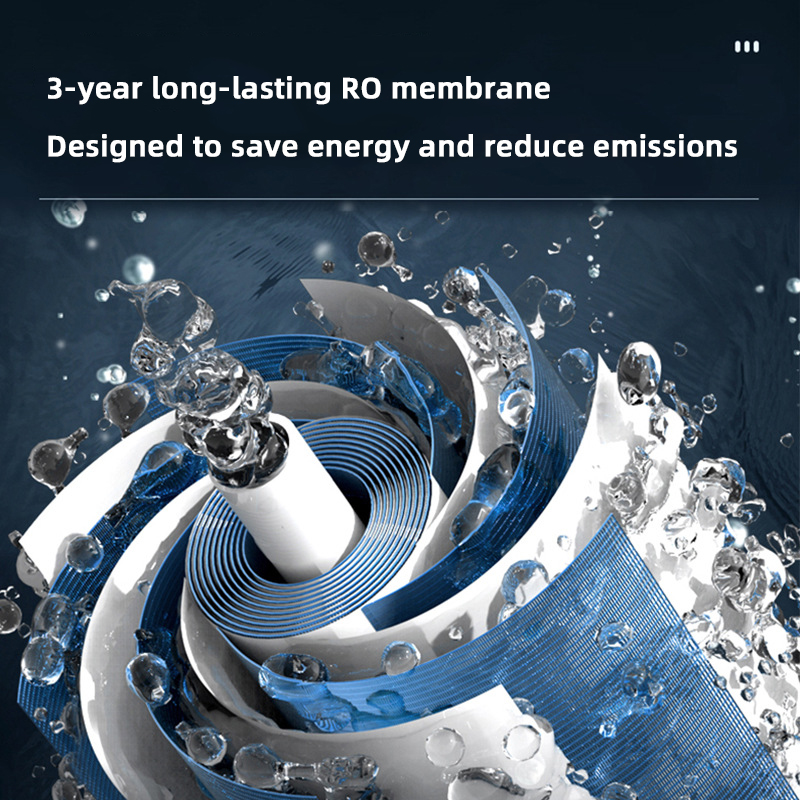 Home Activated Carbon 600 Gpd Under Sink Tankless Ro System Composite Filter Circulating Water System Water Purifier 