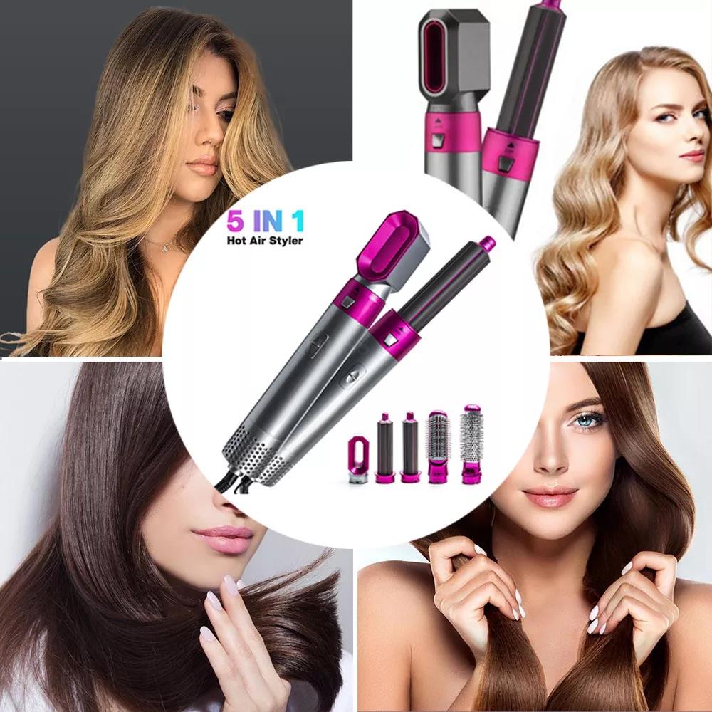 2022 Brush Hair Straightener Hair Curling Iron Fast Heating Electric Hair Dryer Set For Home Hotel Travel 