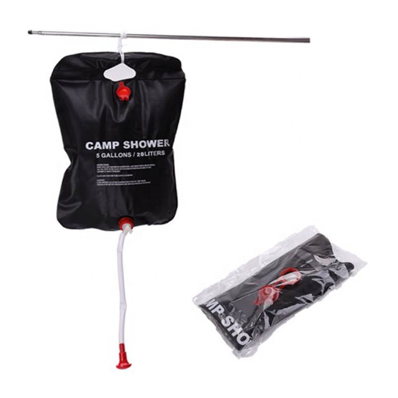 Hiking Camping Outdoor Sports 5 Gallons 20l Pvc Portable Camping Outdoor Rescue Emergency Bathing Bag Solar Shower Bag 