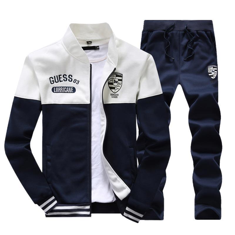 Factory Wholesale High Quality Men's Cardigan Jacket Gym Pant Jogging Men Plus Size Tracksuit Sweatshirts Men's Fashion Set