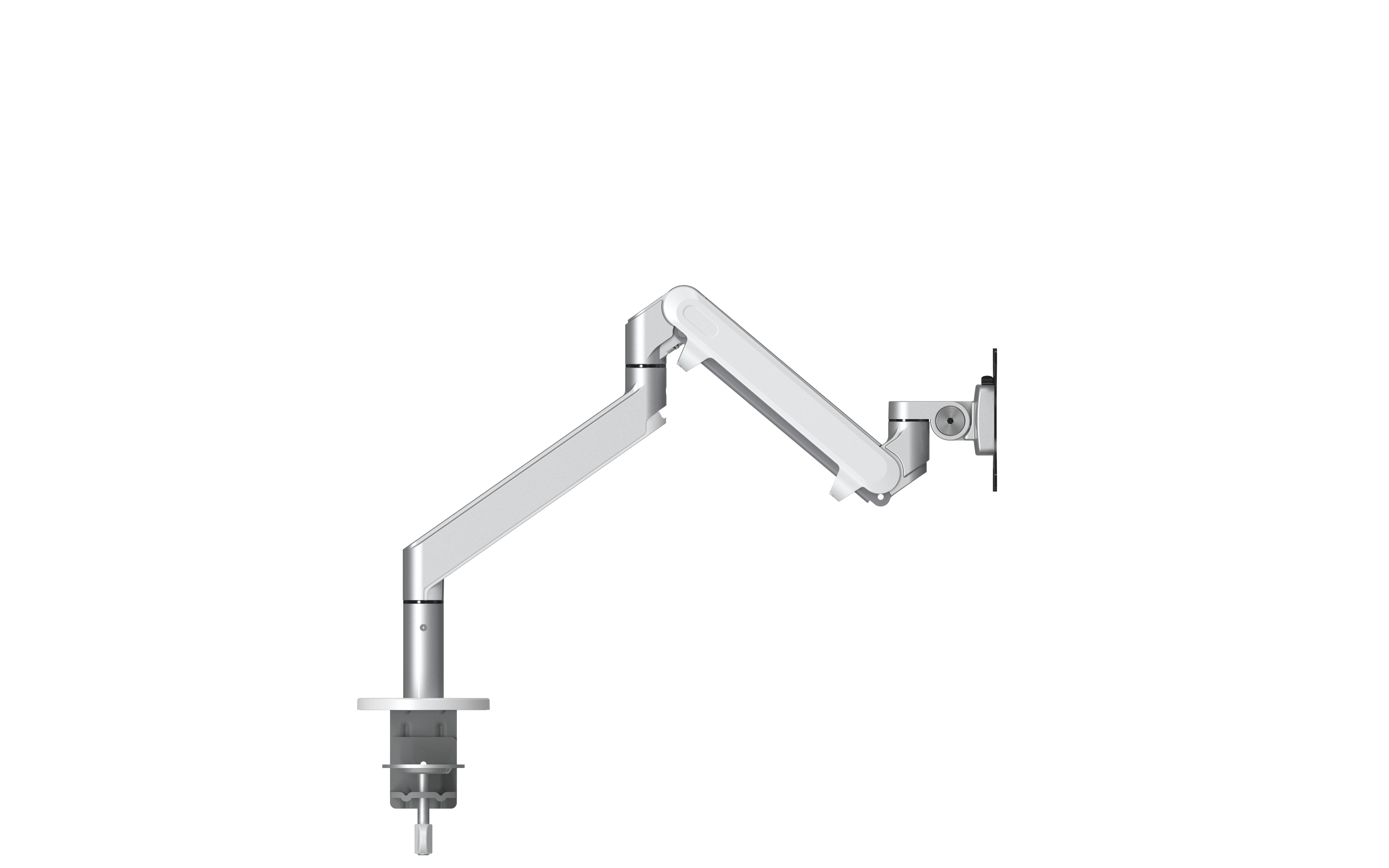 Sliver Multifunctional Desktop Lcd Universal Rotating Telescopic Single Computer Monitor Arm 