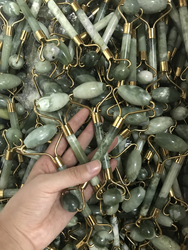 Hot Sales Skin Care Black Obsidian Face Roller Custom 100% Natural Beauty Products Facial Massager Set Jade Roller 