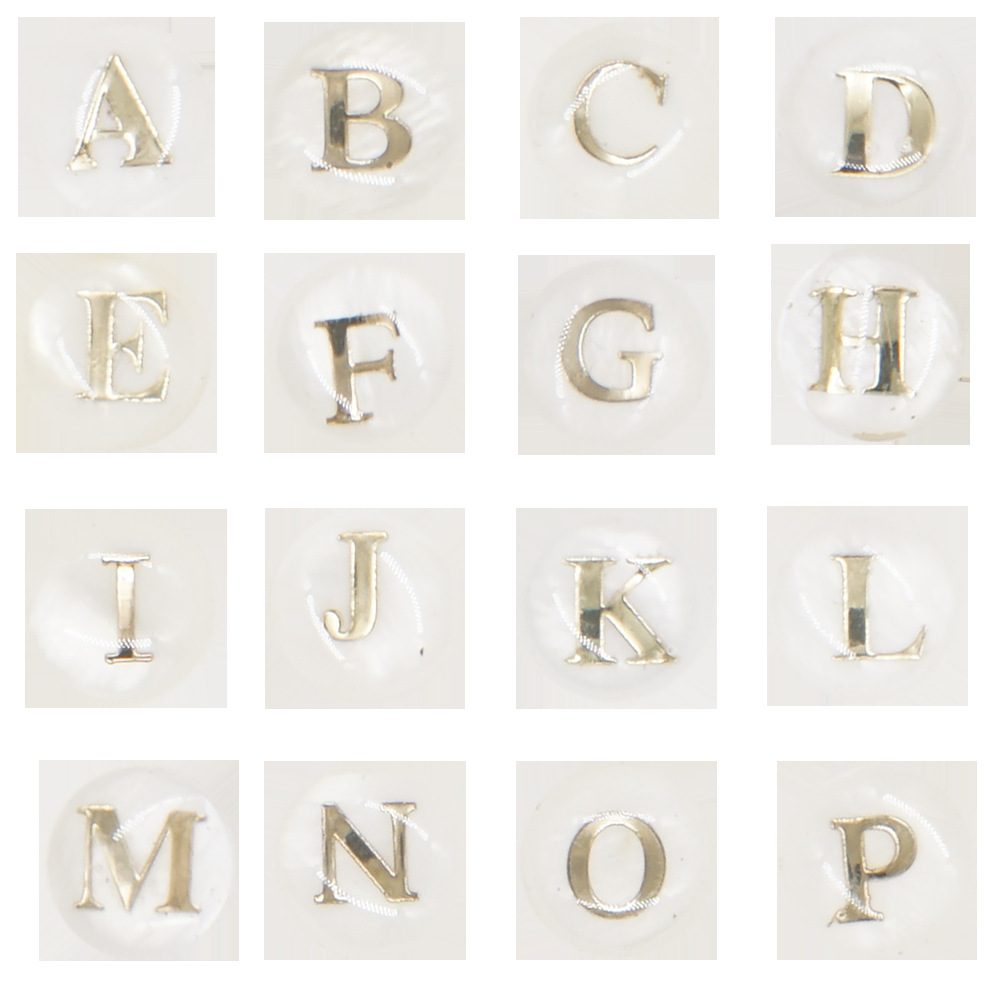 18k Gold Plated Nature Shell Letter Fashion Women Bead Jewelry String Bracelet 