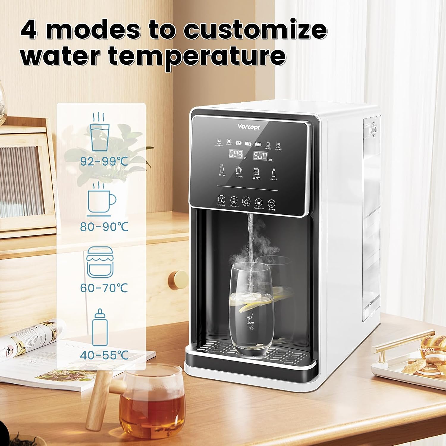 Wholesale Oem Water Dispenser Sustainable Home Appliance Countertop Water Filter Dispenser 
