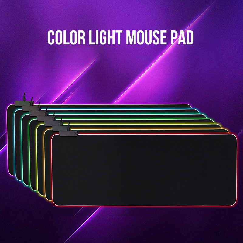 Custom Print Large Led Rgb Mouse Pad Computer Accessories Gaming Mouse Mat Led Gamer Computer Desk Mat 