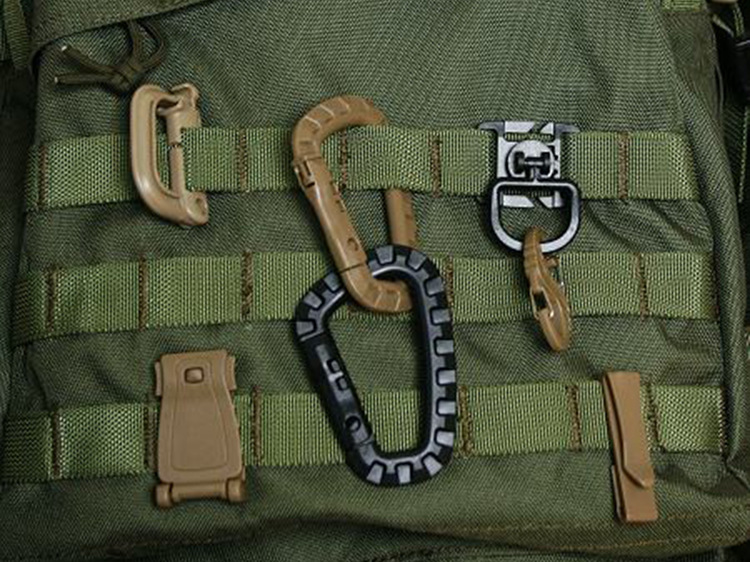 Outdoor Camping Tactical Backpack Accessories Molly Molle System 8-segment Rotatable D Buckle D-type Buckle 