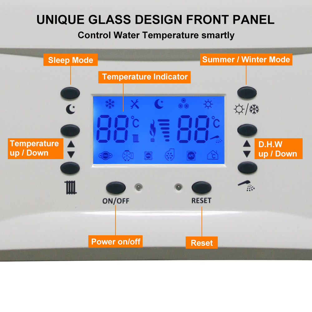 Roc Newest National Tradizional Water Heater Boiler Caldaia Heating Room Chauffage A Gaz Instant Hot Water Scaldabagno For Home 