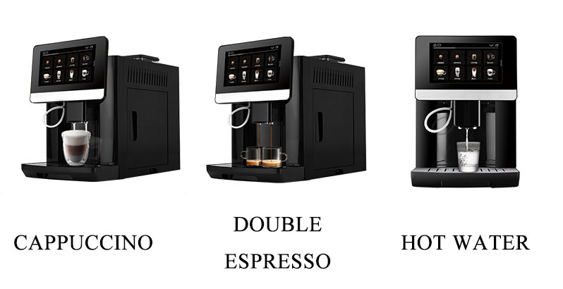 Wholesale Home Use Household Electric Fully Automatic Bean To Cup Cappuccino Latte Long Espresso Coffee Machine 