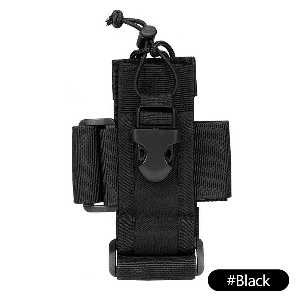 Adjustable Molle Radio Pouch Tactical Interphone Holder For Vest And Duty Belt For Outdoor Camping &amp; Hiking Use 