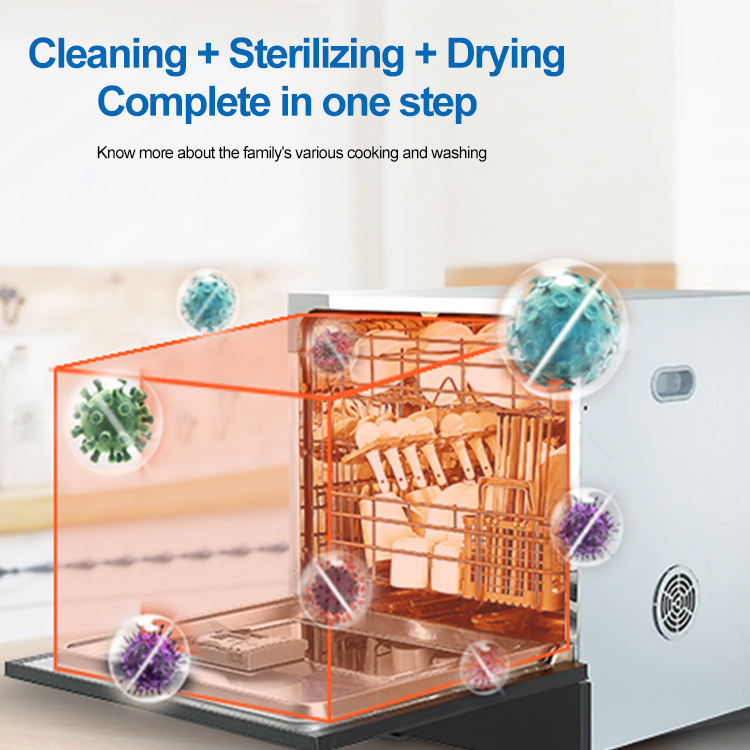 220v Hot Sale 8 Sets Freestanding/built-in Dishwasher Home Appliances Kitchen Portable Dishwasher Machine 