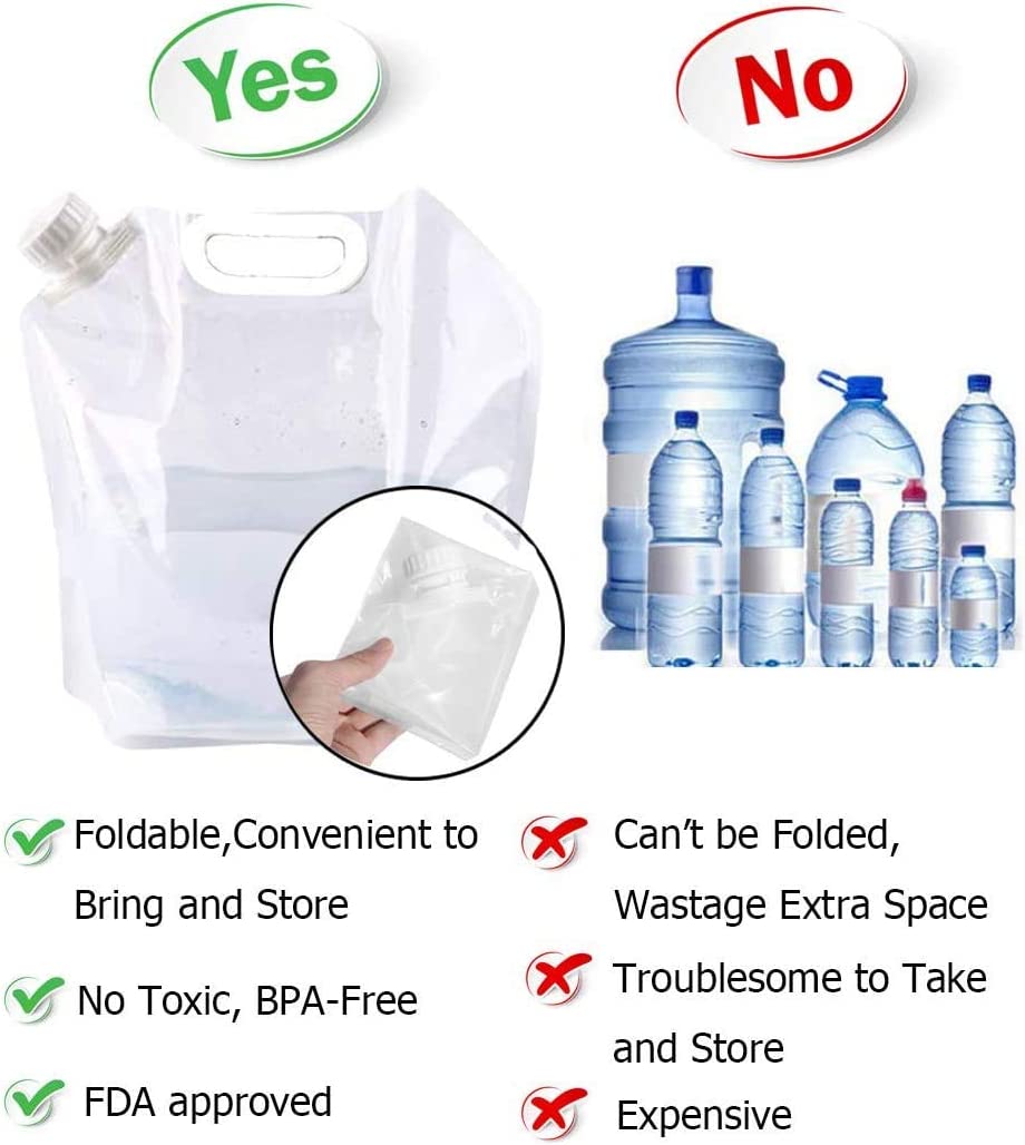 Collapsible Emergency Water Tank Container Bag Freeze Bpa Free Plastic Outdoor Water Bag Food Grade 2022 