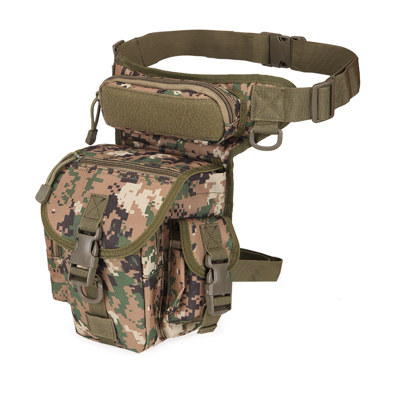 Factory Spot Wholesale Waterproof Oxford Cloth Camouflage Single Shoulder Crossbody Reporter Photography Sports New Leg Bag 