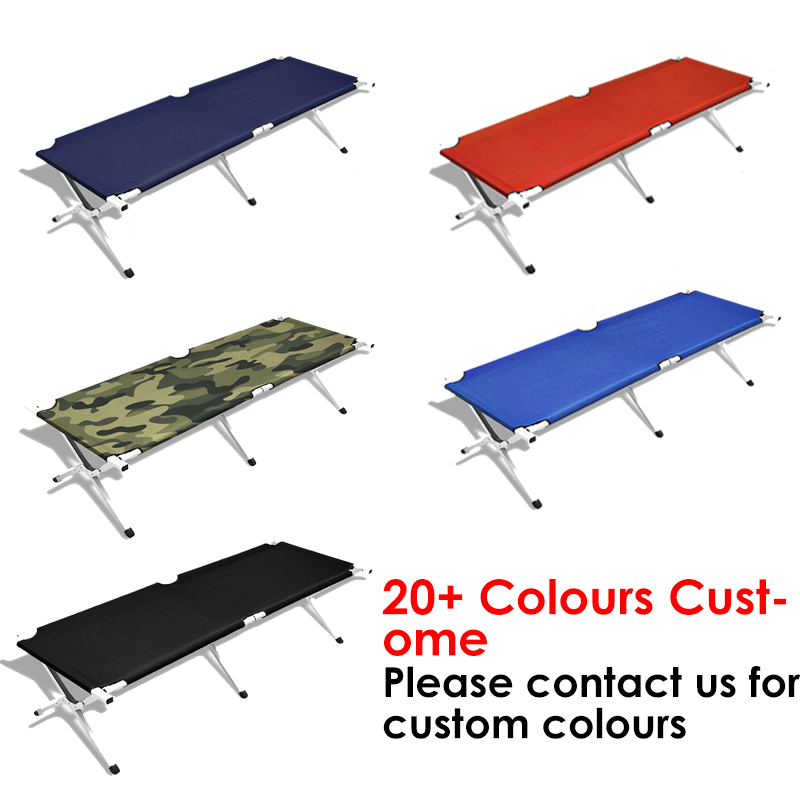 Camping Cot Folding Cot Sleeping Bed Adjustable Foldable Portable Single Outdoor Camping Bed 