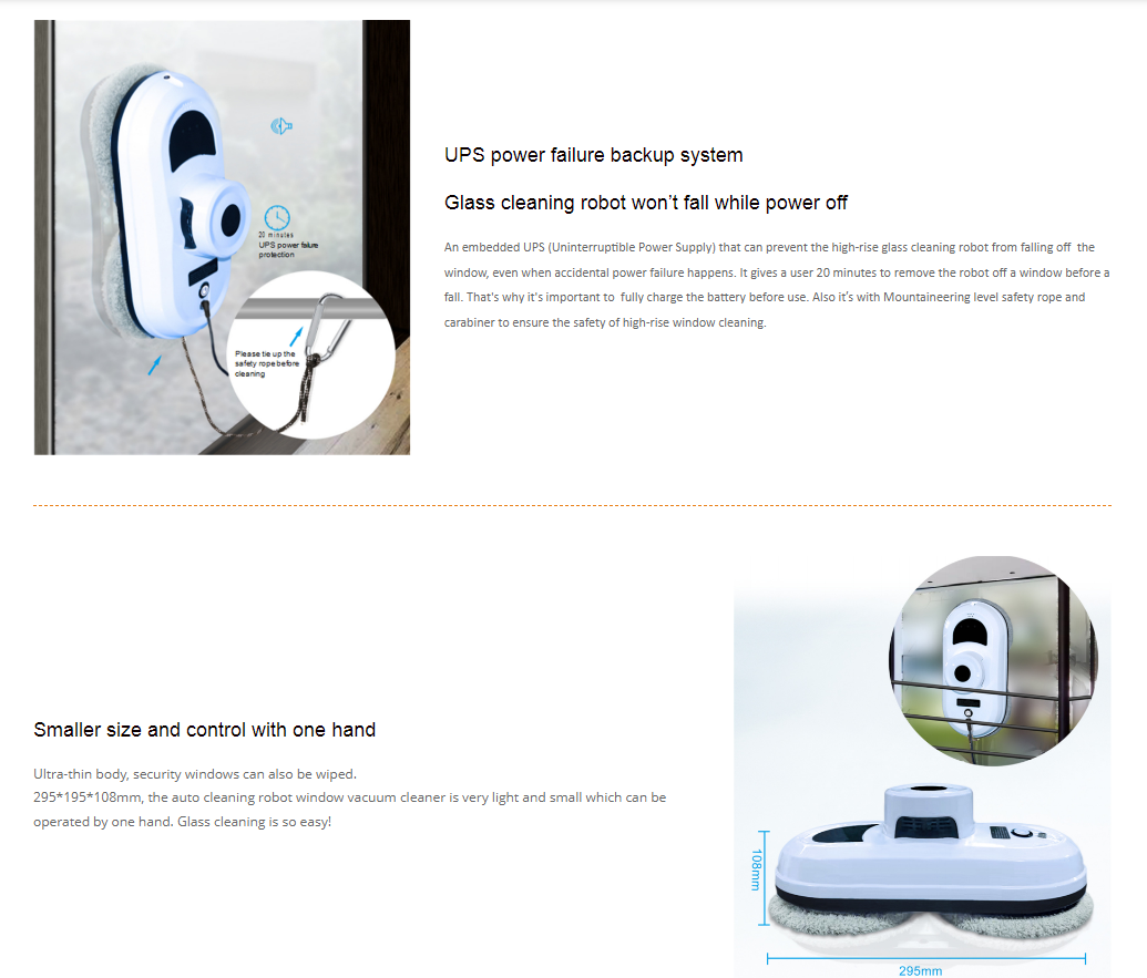 Wholesale Window Cleaner Robots Electronic Home Appliance Glass Window Vacuum With Remote Control 