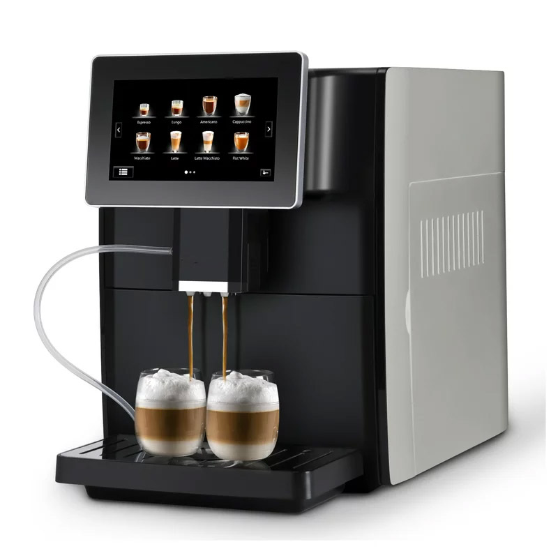 58mm Filter 20bar Ulka Pump Bean To Cup Espresso Coffee Machine Coffee Maker With Grinder For Home And Office 