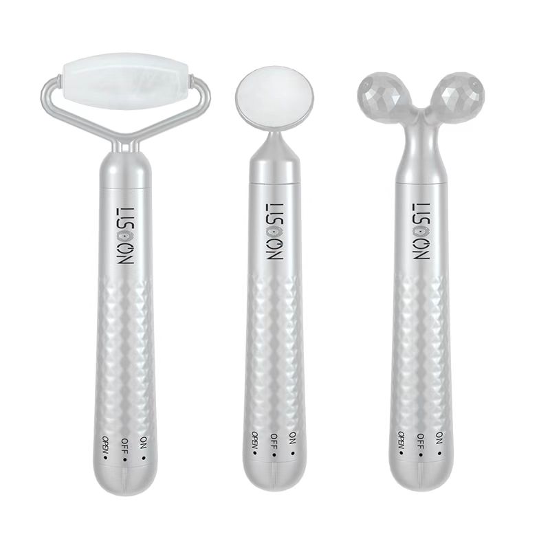 Free Shipping Items 3 In1 For Women Face Lifting Facial Masasager Induction Beauty Products 