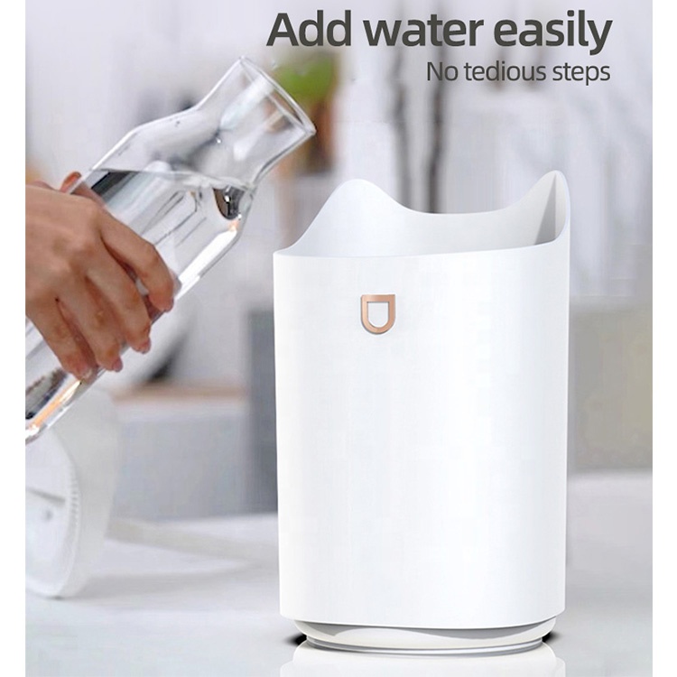 K7 Usb Double Nozzle Cool Ultrasonic Humidifier Air Home Appliance Water Mist Spray Humidifier With Coloful Led Light Heavy Fog 