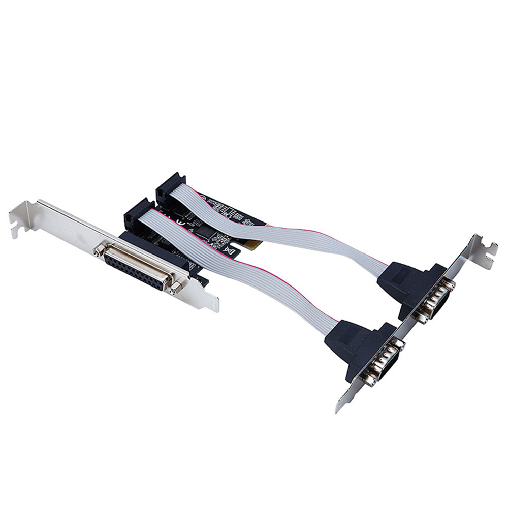 Computer Accessories Ax99100 Pci Express To 2 Rs232 Serial Com Parallel Port Riser Adapter Converter For Printer 