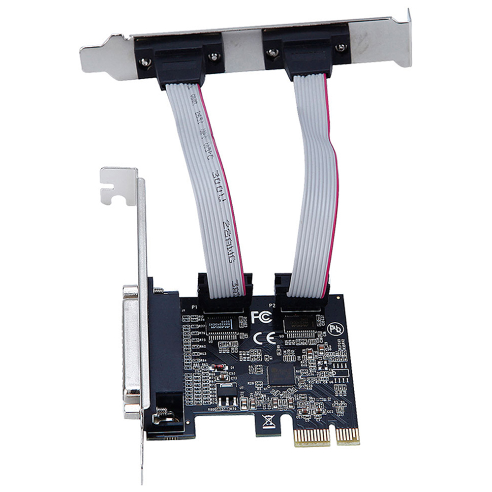 Computer Accessories Ax99100 Pci Express To 2 Rs232 Serial Com Parallel Port Riser Adapter Converter For Printer 