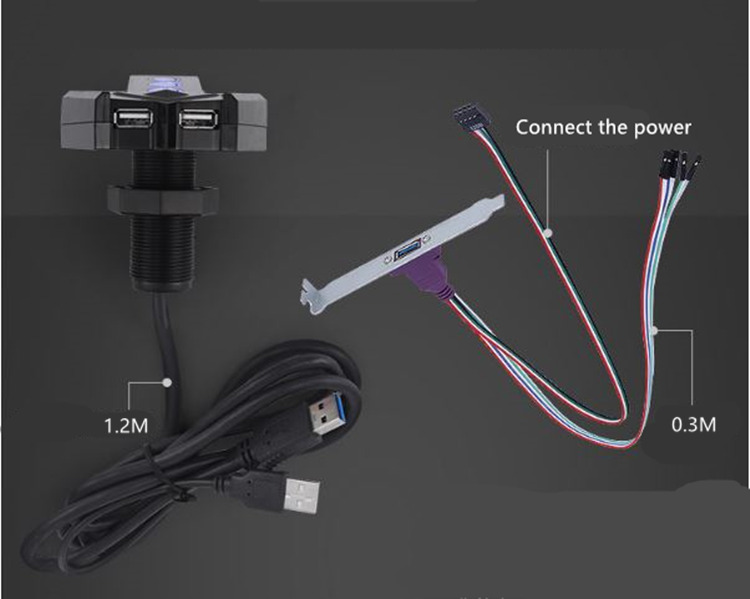 Hot Sale Computer Accessory Desk Switch Power Supply With Headphone Holder For Computer Power Switch 