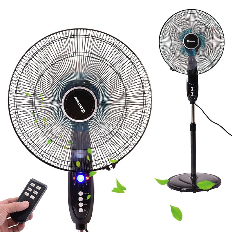 Factory Price High Speed Fan Indoor Home Appliances Fan 50 Plastic Floor Free Spare Parts Cord Storage Portable,Air Cooling Fan 