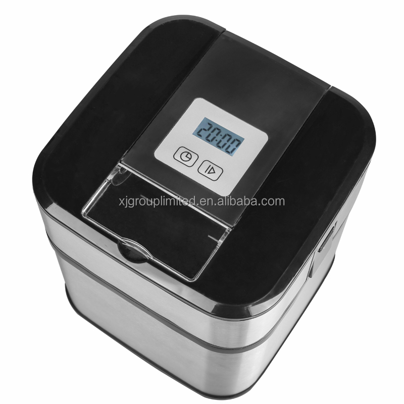 Xj-14413 Home Appliance Ice Cream Maker With Square Shape And Digital Timer With Lcd Display Chinese Supplier New Product 