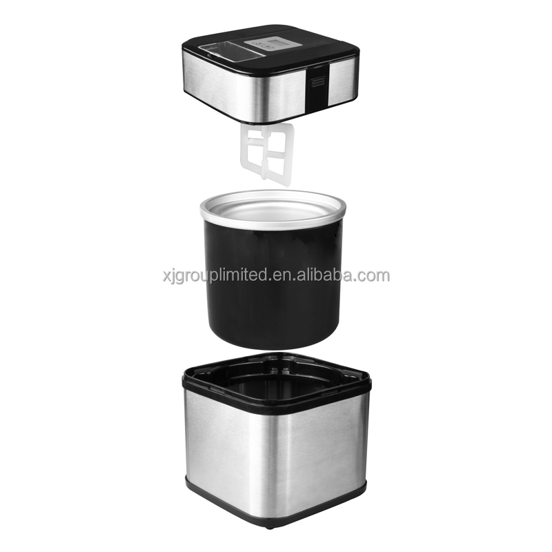 Xj-14413 Home Appliance Ice Cream Maker With Square Shape And Digital Timer With Lcd Display Chinese Supplier New Product 