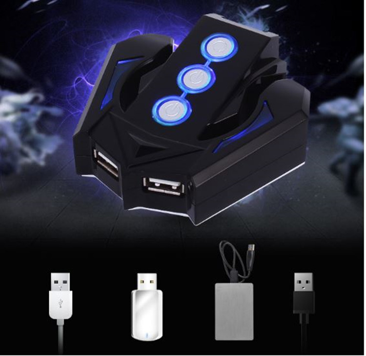 Hot Sale Computer Accessory Desk Switch Power Supply With Headphone Holder For Computer Power Switch 