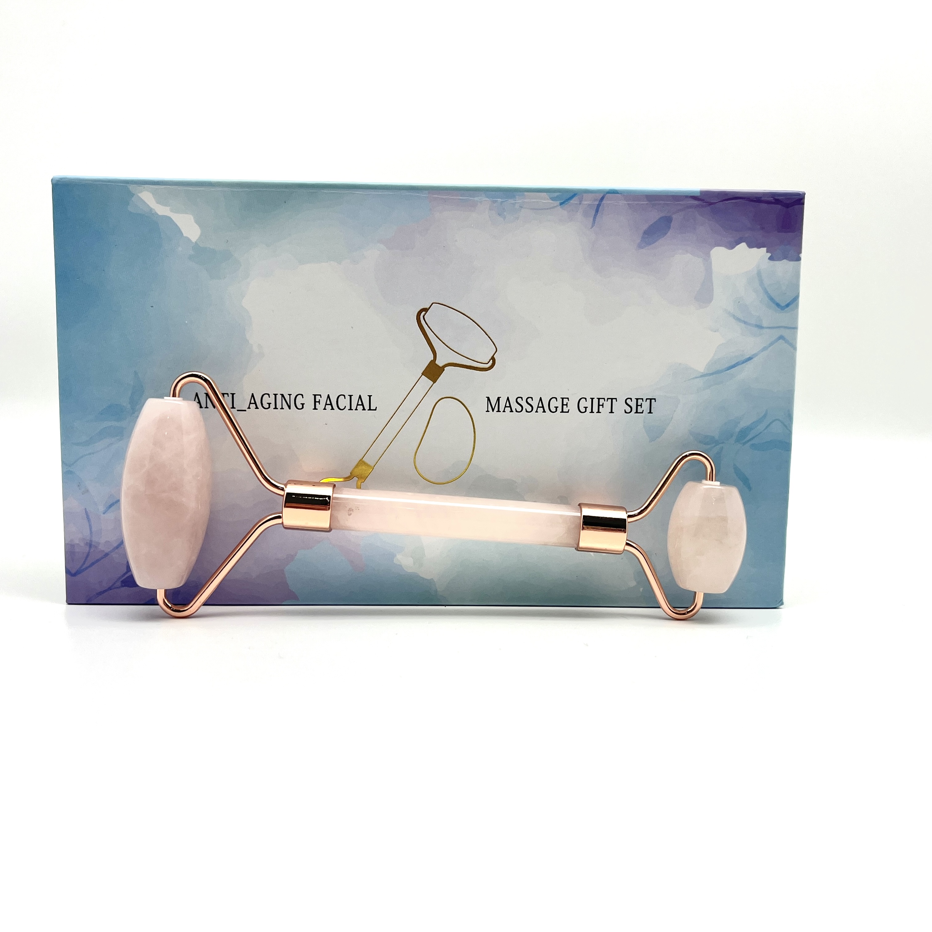 Hot Sales Skin Care Black Obsidian Face Roller Custom 100% Natural Beauty Products Facial Massager Set Jade Roller 