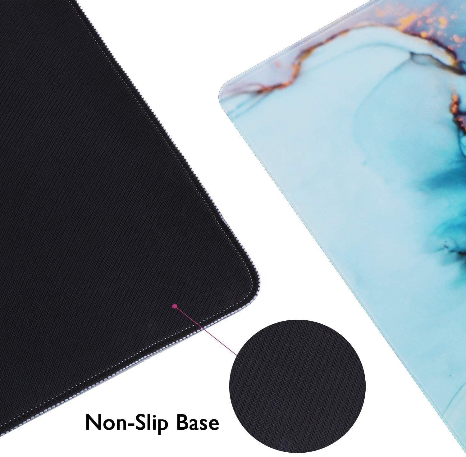 Extended Large Xxl Gaming Mouse Pad With Non-slip Rubber Base Stitched Eges Desk Mat For Computer Gaming 