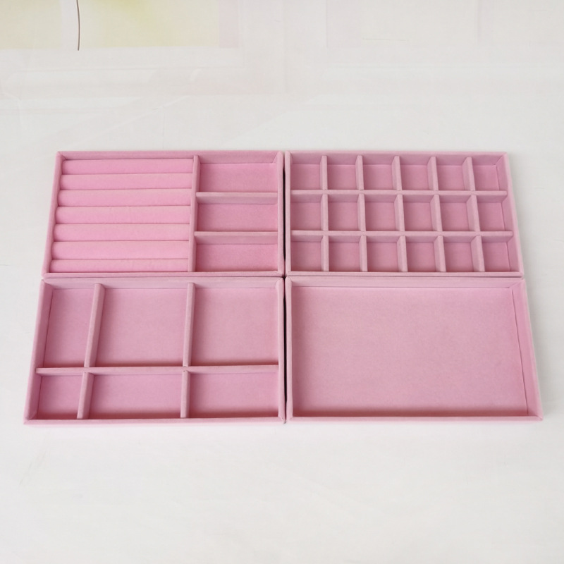 Custom Velvet Jewelry Wholesale Ring Earrings Bracelet Necklace Jewelry Box To Receive Dish 