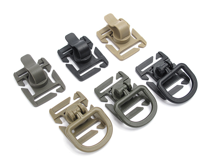 Outdoor Camping Tactical Backpack Accessories Molly Molle System 8-segment Rotatable D Buckle D-type Buckle 