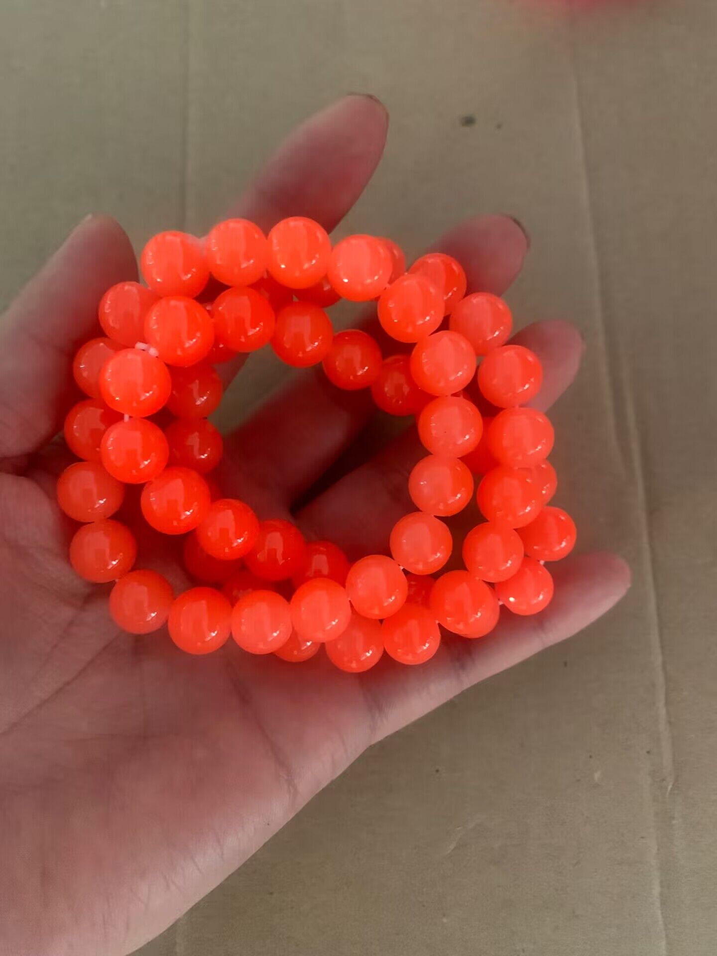 10mm Men Women Large Glass Semi-precious Stone Beaded Bracelets Custom Diy Glass Bracelets Can Add Charm For Jewelry Making 