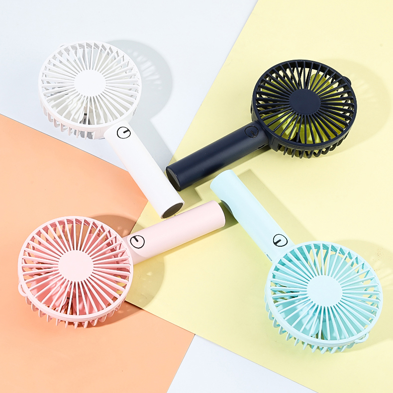 Smart Home Appliances Usb Charging Hand Fan Rechargeable Battery Operated Mini Handheld Fan With Stand Base 