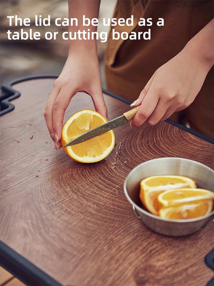 Multifunction Collapsible Sink With Table For Outdoor,Camping Picnic Basket 