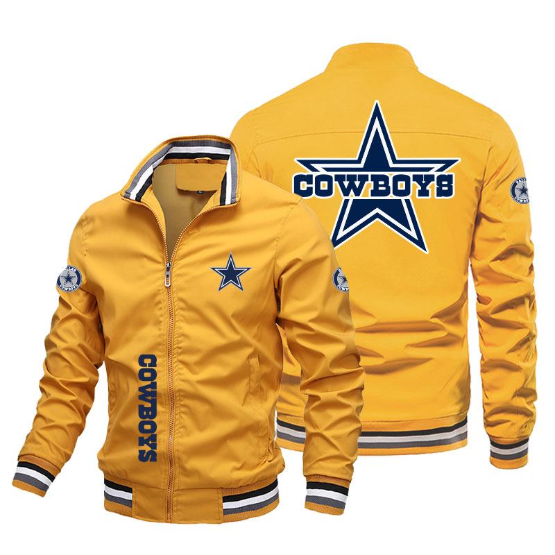 Trademark Cowboys New Casual Jacket Men's Spring Fall Sport Solid Color Coat Men's Fashion Simple Jackets 