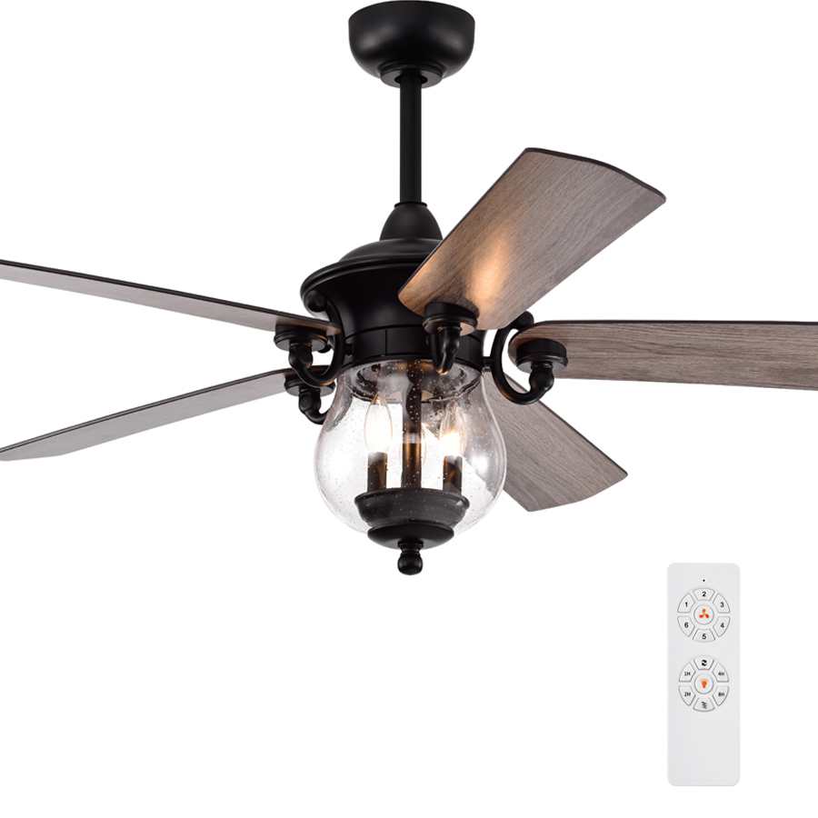 Europe Style 52 Inch Dc Motor Ceiling Fan Home Decorative Ceiling Fan With Light 