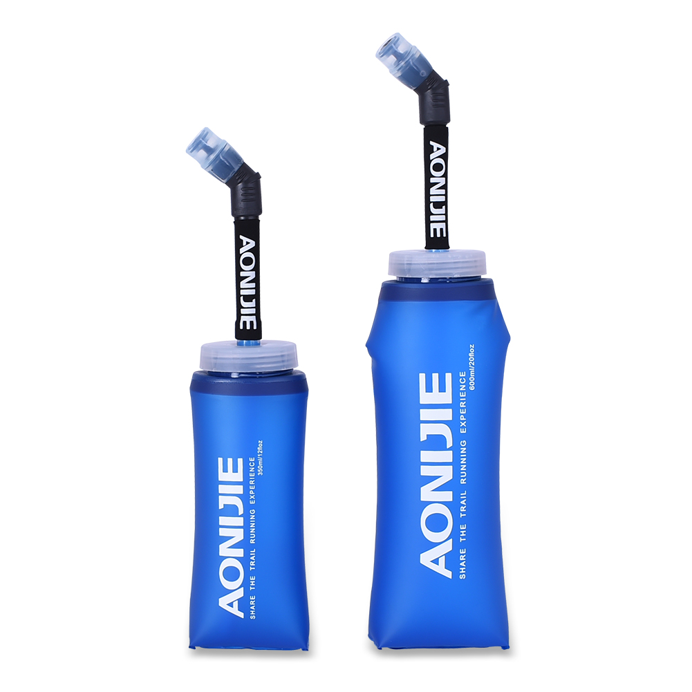High Quality Sport Foldable Water Bag Soft Ultraflask Hydration Water Bottle With Bite Valve For Running Marathon Aonijie Sd13 