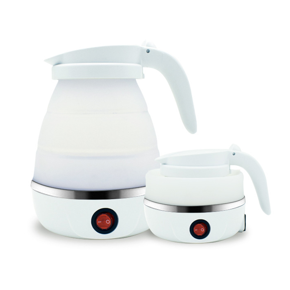 Silicone Folding Electric Kettle Home Travel Hotel Portable Kettle Stainless Steel Kitchen Small Appliances 