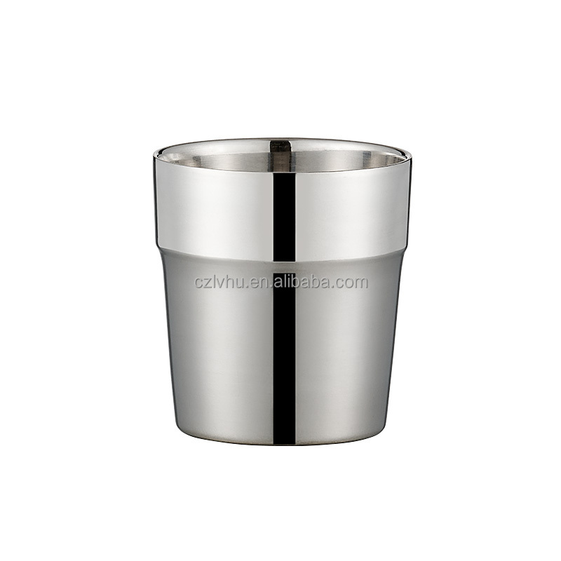 Camping Cup Stainless Steel Double Walled Travel Coffee Tea Water Mug Without Lid For Outdoor Sports Travel Hiking Kitchen 