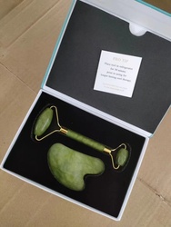 Hot Sales Skin Care Black Obsidian Face Roller Custom 100% Natural Beauty Products Facial Massager Set Jade Roller 