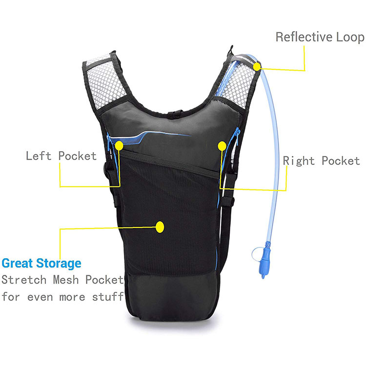Wholesale Outdoor Sports Running Hiking Hydration Pack Backpack With 2l Water Bladder Bag 