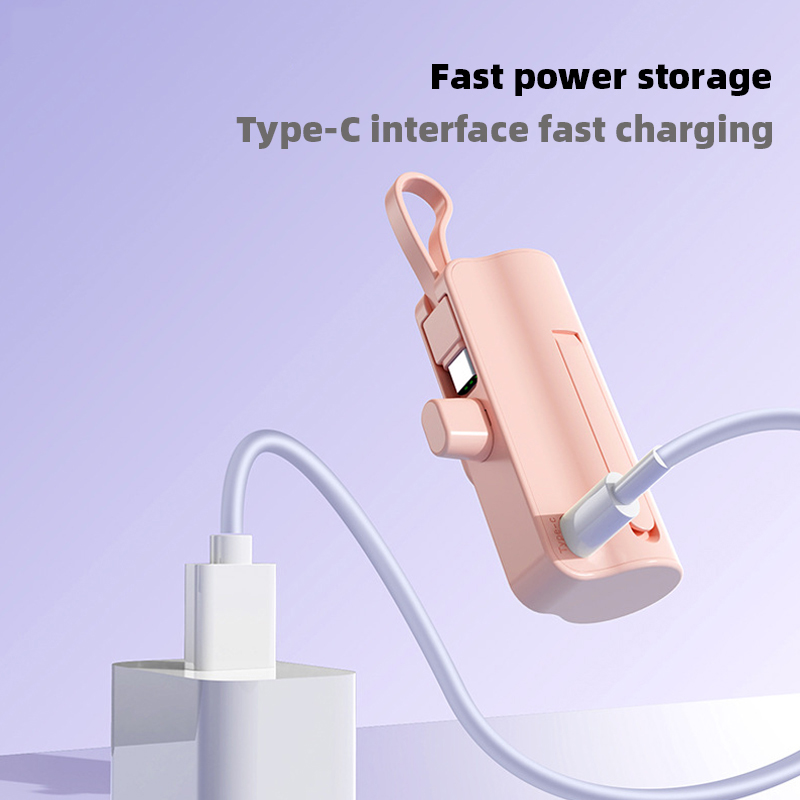 Portable Small External High Capacity Battery Mini 5000mah For Built-in Iphone Samsung Fast Charging Type C Charger Power Bank 