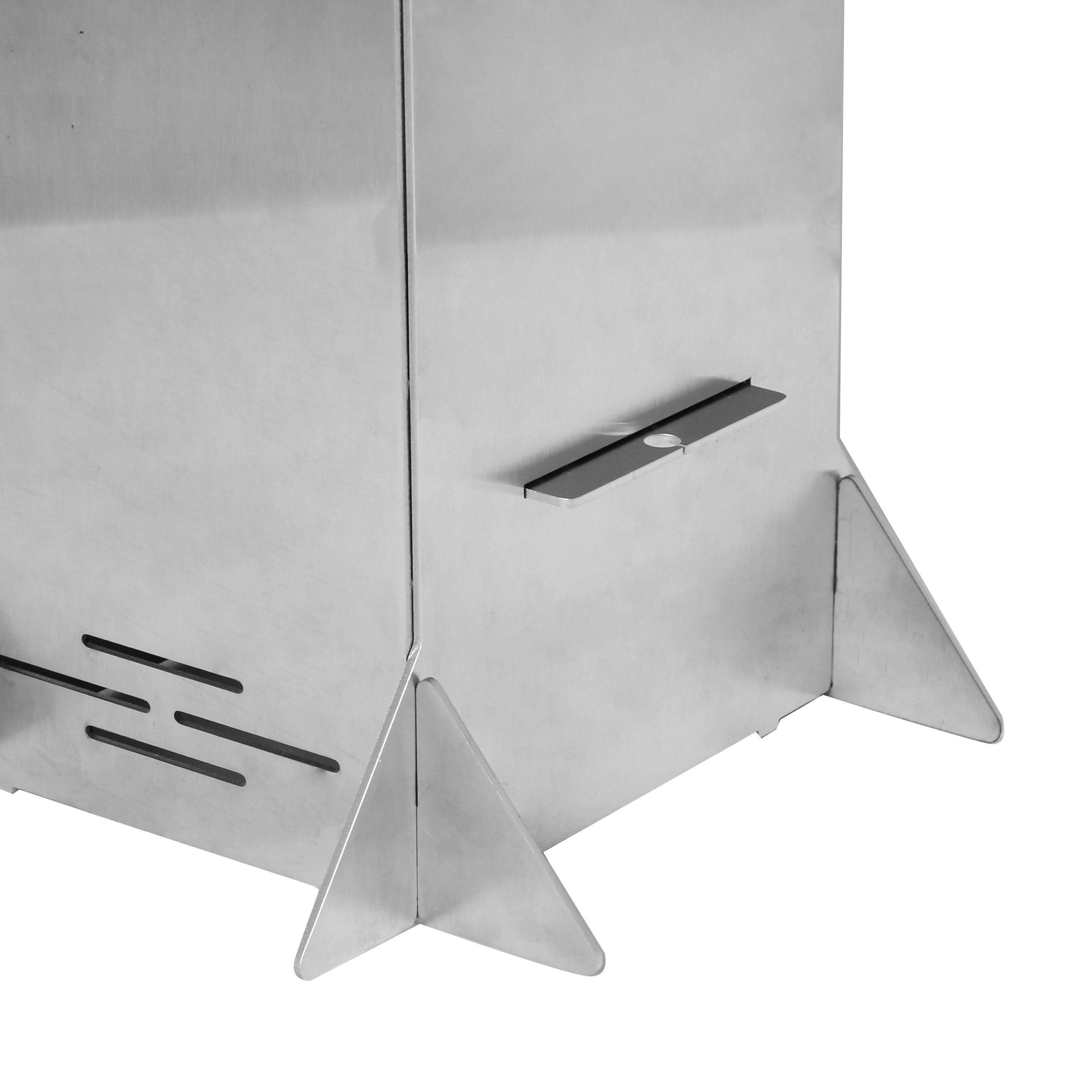 New Outdoor Folding Stainless Steel Firewood Card Rocket Barbecue Wood Stove For Camping 