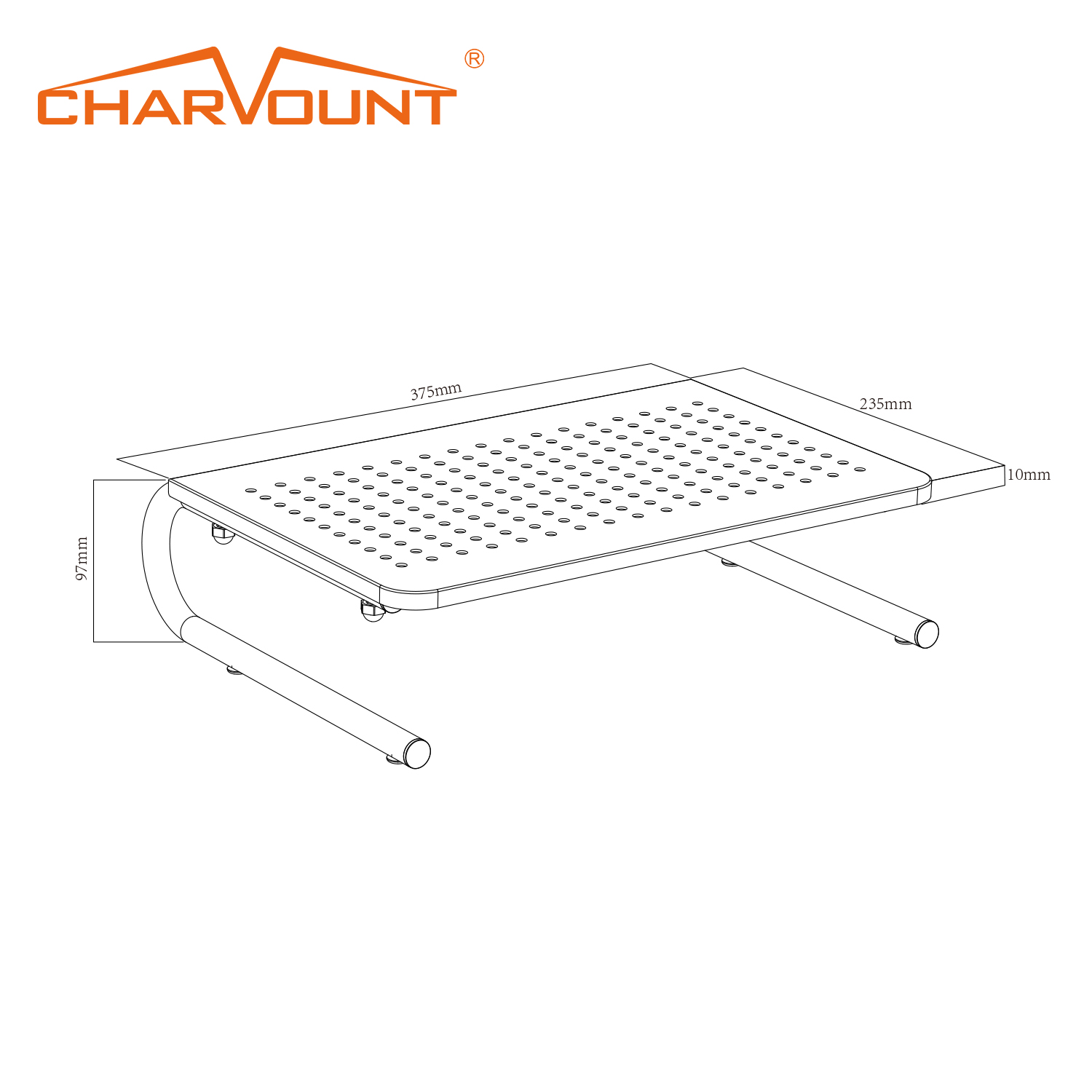 Charmount Portable Other Computer Accessories Aluminum Ergonomic Monitor Stand 