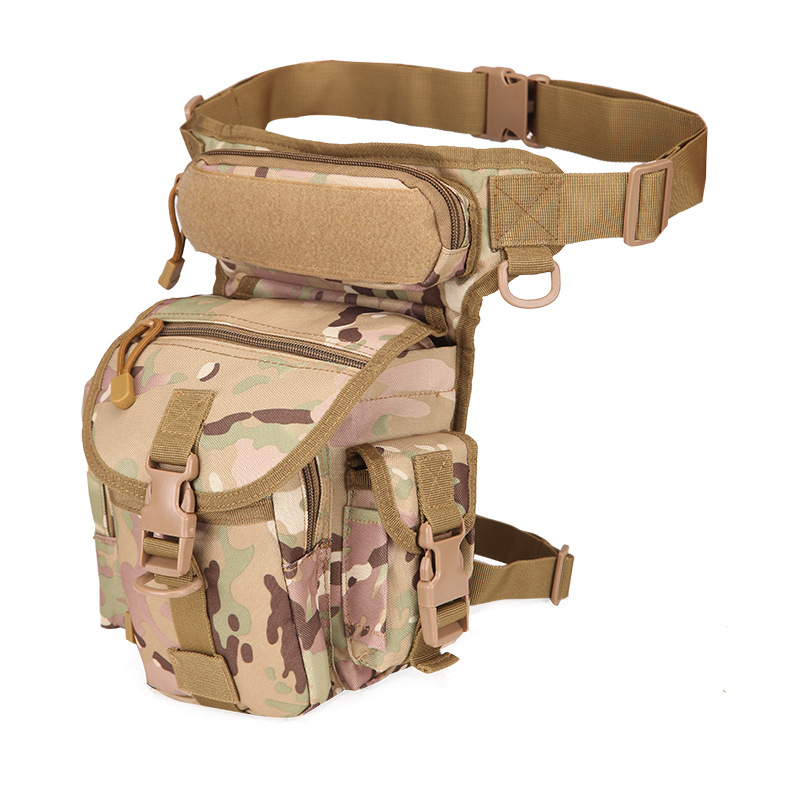 Factory Spot Wholesale Waterproof Oxford Cloth Camouflage Single Shoulder Crossbody Reporter Photography Sports New Leg Bag 