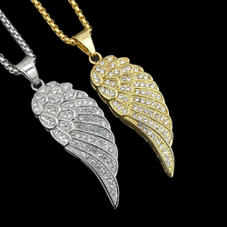 Wholesale Fashion Stainless Steel Pendant Jewelry Crystal Rhinestone Necklace Devil's Eye Pendant Hiphop For Men 