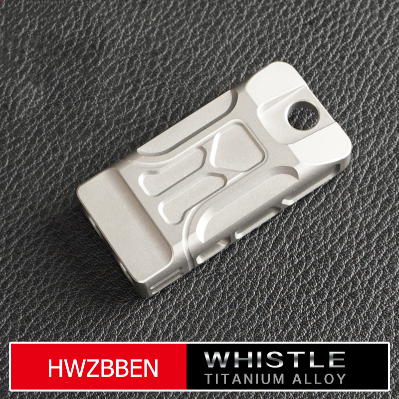 New Double Pipe Titanium Outdoor Camping Survival Lifeguard Loud Whistle For Edc Emergency Fireman Fishing Hunting Hiking Sport 